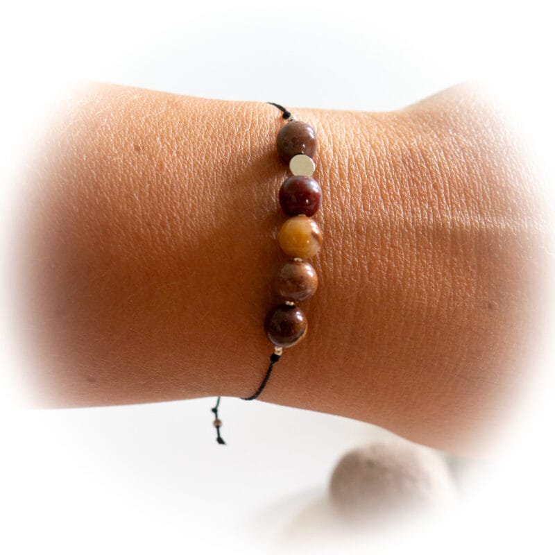 Bransoletka naturalny jaspis india - obrazek 2